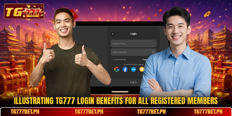 Illustrating tg777 login benefits for all registered members Illustrating tg777 login benefits for all registered members