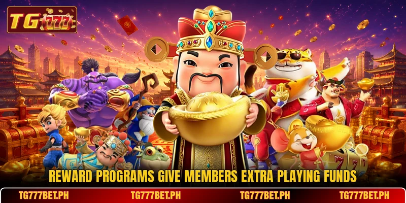 Reward programs give members extra playing funds