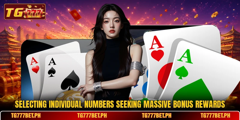 Selecting individual numbers seeking massive bonus rewards Selecting individual numbers seeking massive bonus rewards