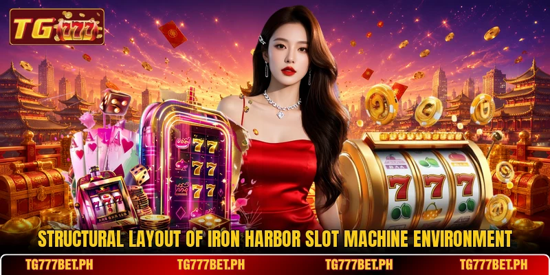 Structural layout of Iron Harbor slot machine environment Structural layout of Iron Harbor slot machine environment