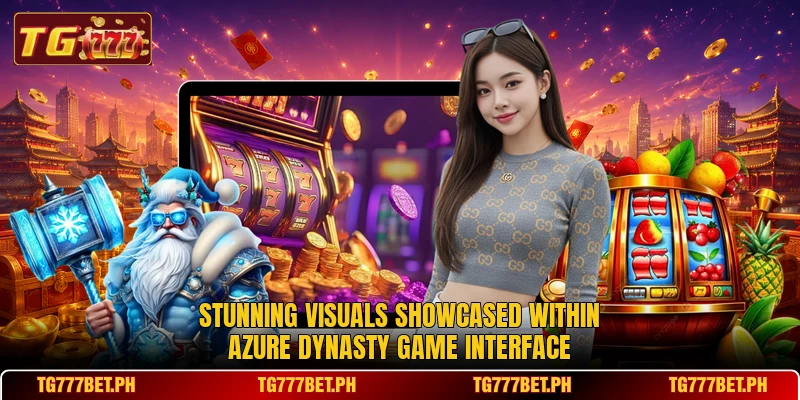 Stunning visuals showcased within azure dynasty game interface Stunning visuals showcased within azure dynasty game interface